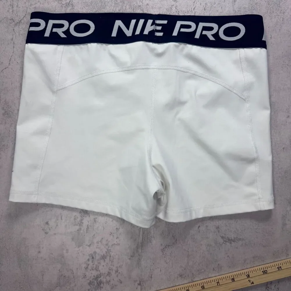 Nike Pro Dri-FIT Compression Shorts Large White